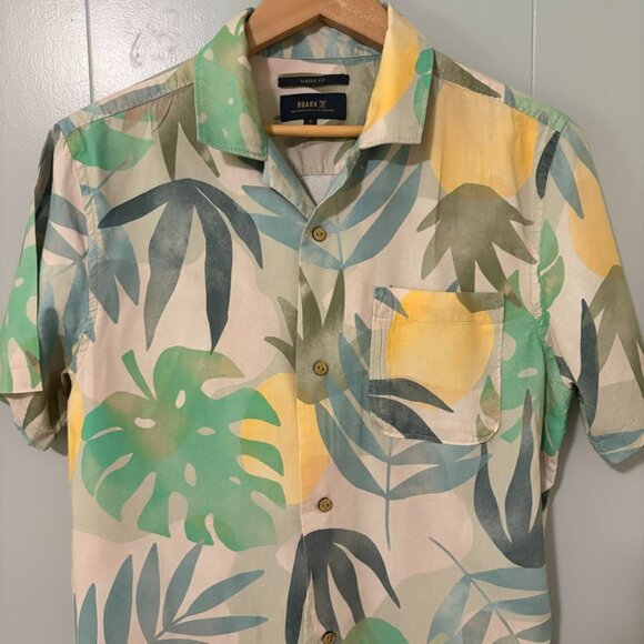 Roark Gonzo de Palmas Short Sleeve Button Down Shirt Small Colorful Cotton - Picture 6 of 14